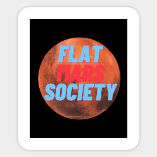 Flat Mars Society Sticker